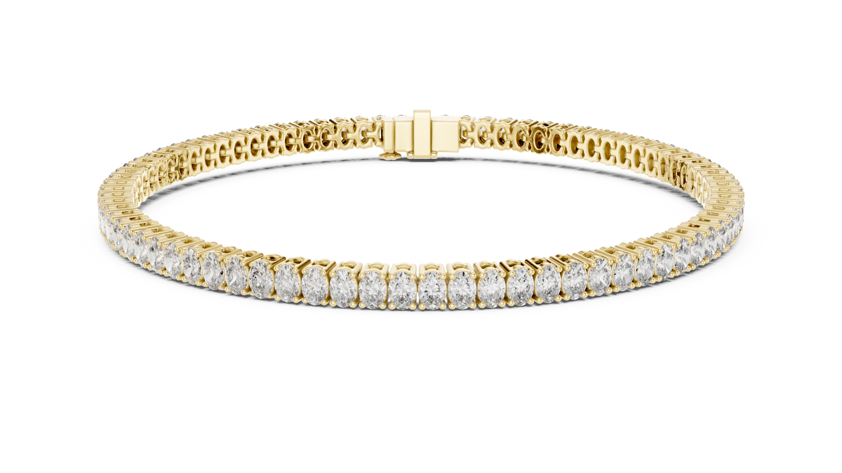Oval Cut 0.15ct Tennis Bracelet