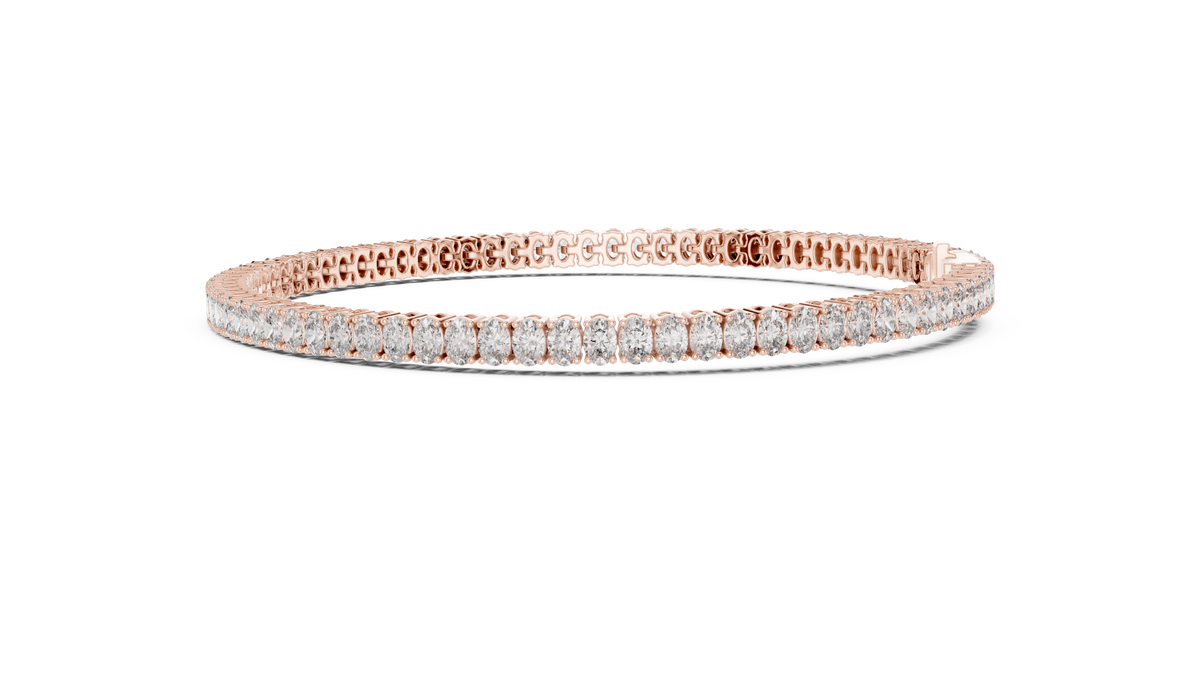 Oval Cut 0.15ct Tennis Bracelet