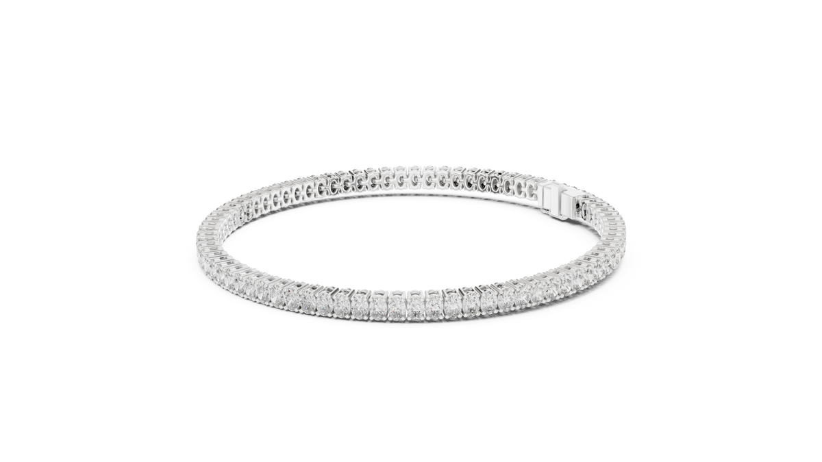Oval Cut 0.15ct Tennis Bracelet