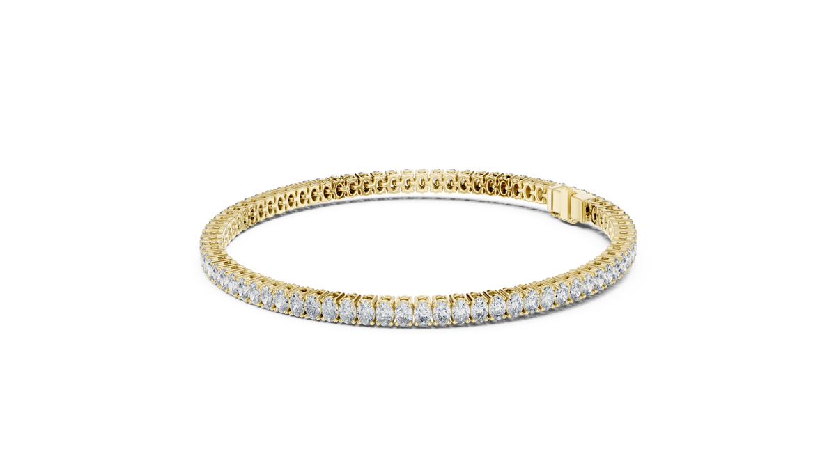 Oval Cut 0.15ct Tennis Bracelet