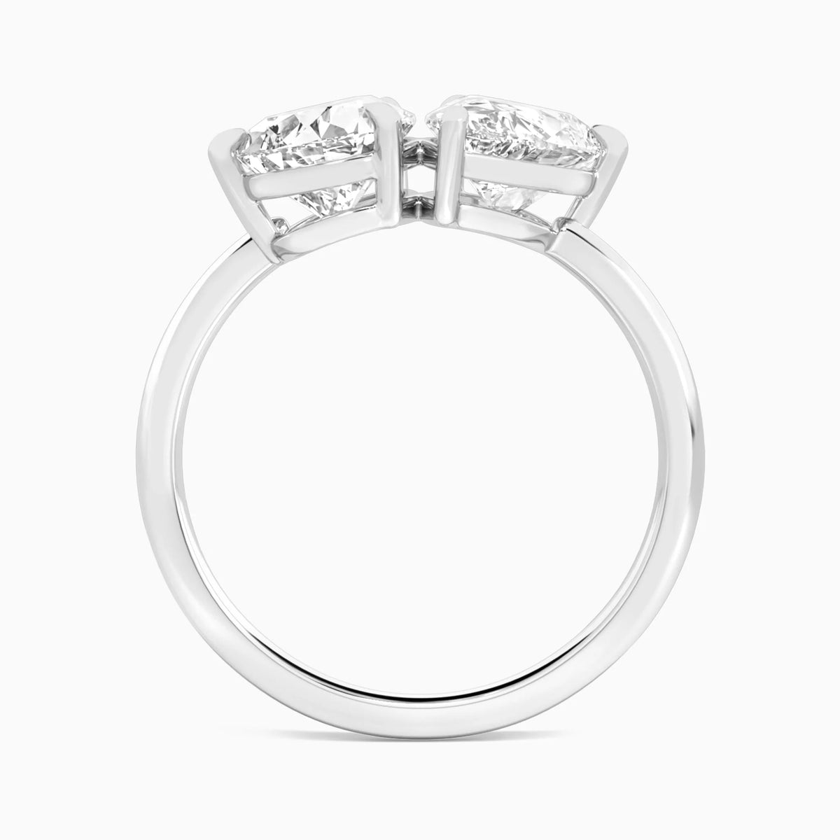 Toi et Moi Double Pear Diamond Engagement Ring