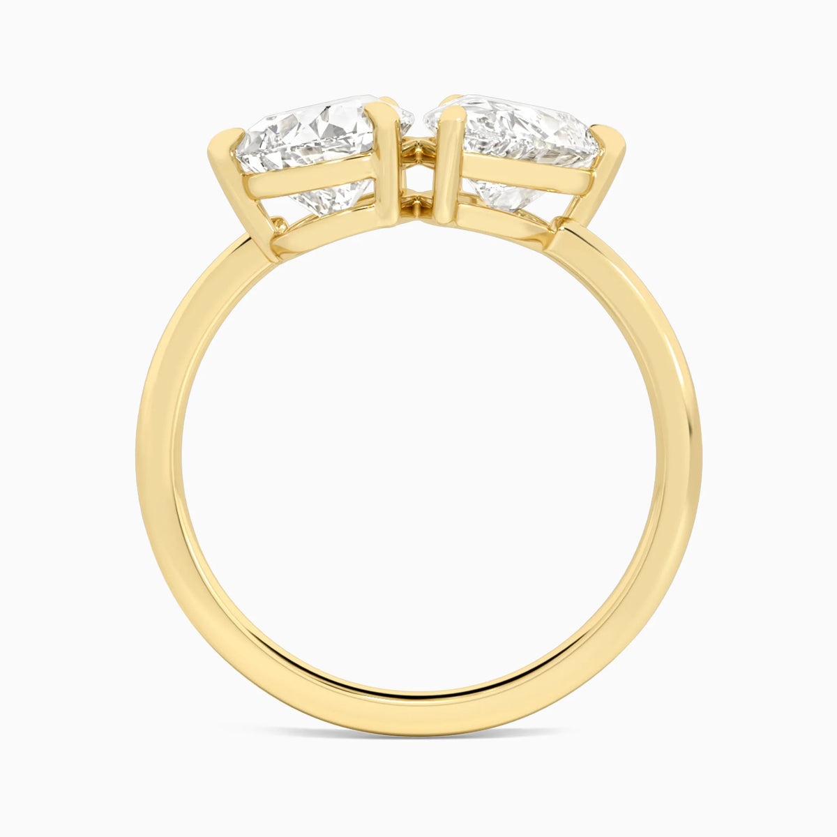 Toi et Moi Double Pear Diamond Engagement Ring
