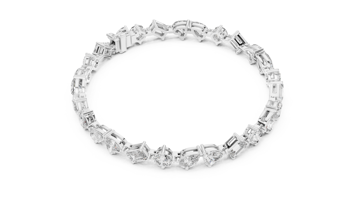 Signature Lab-Grown Diamond Mixed-Cut Tennis Bracelet
