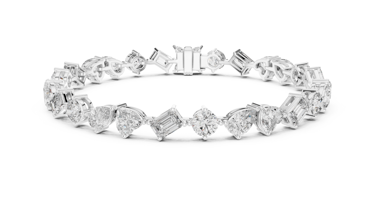 Signature Lab-Grown Diamond Mixed-Cut Tennis Bracelet