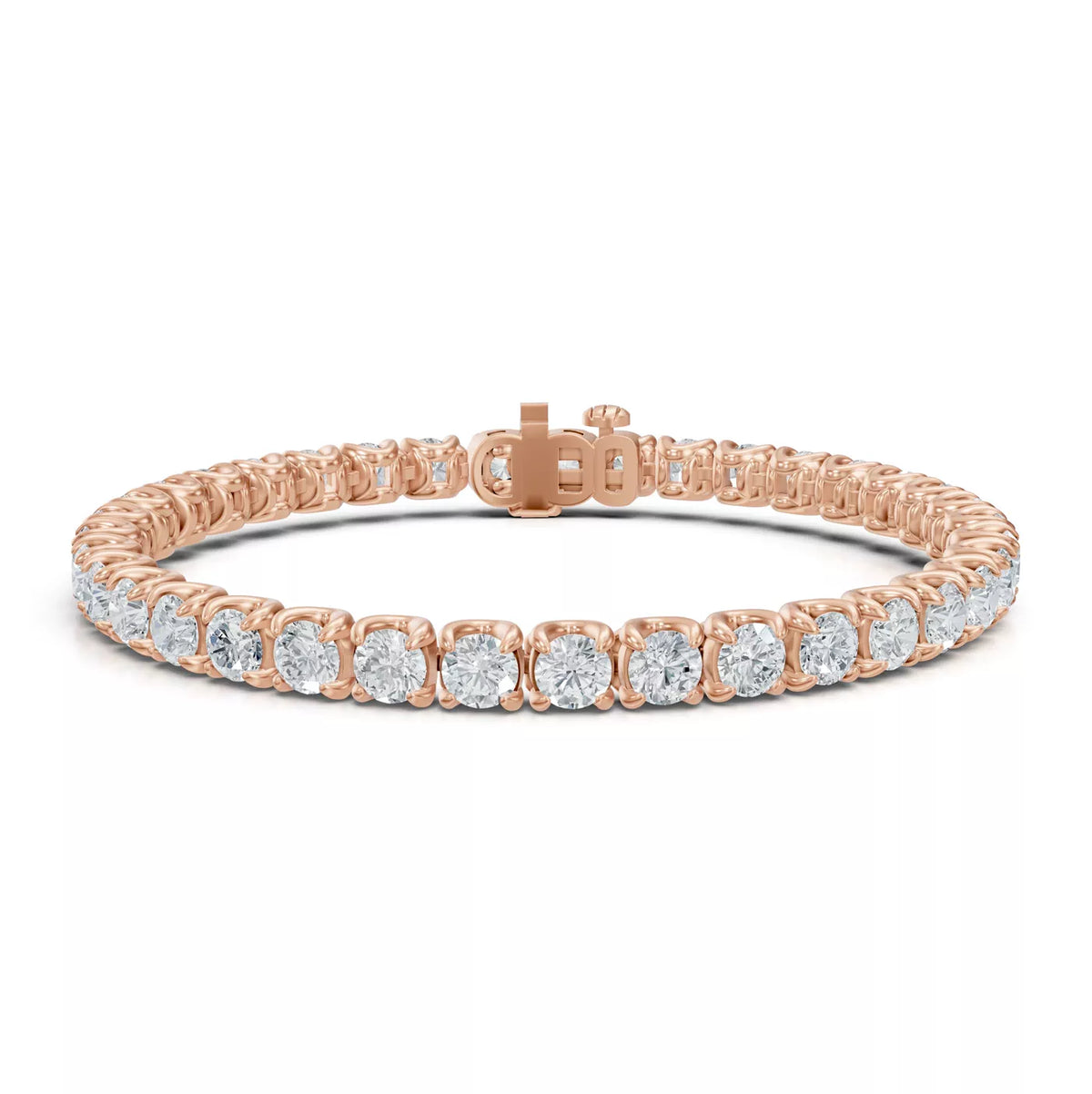 U-Prong Lab Diamond Tennis Bracelet