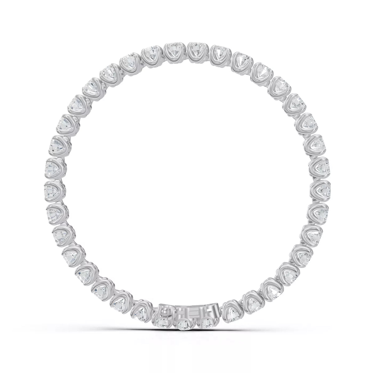 U-Prong Lab Diamond Tennis Bracelet