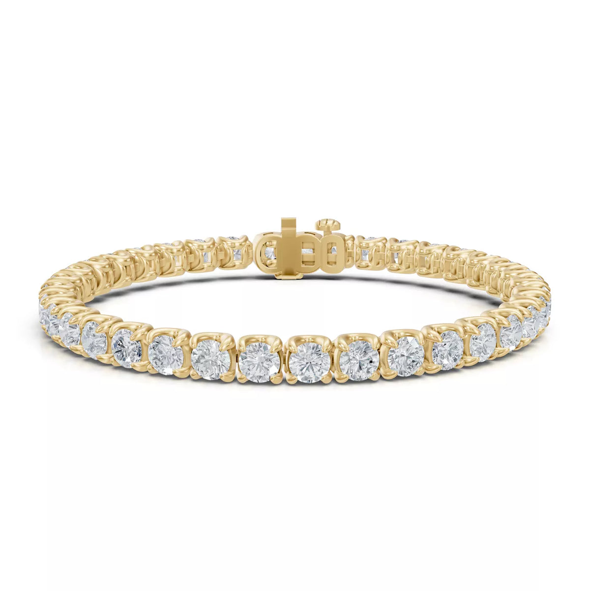 U-Prong Lab Diamond Tennis Bracelet