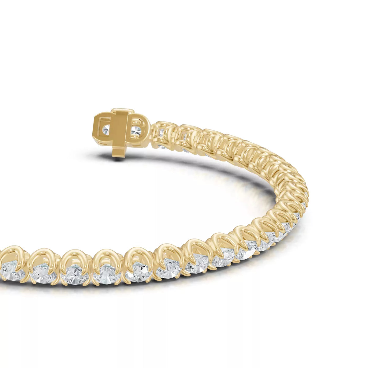 U-Prong Lab Diamond Tennis Bracelet