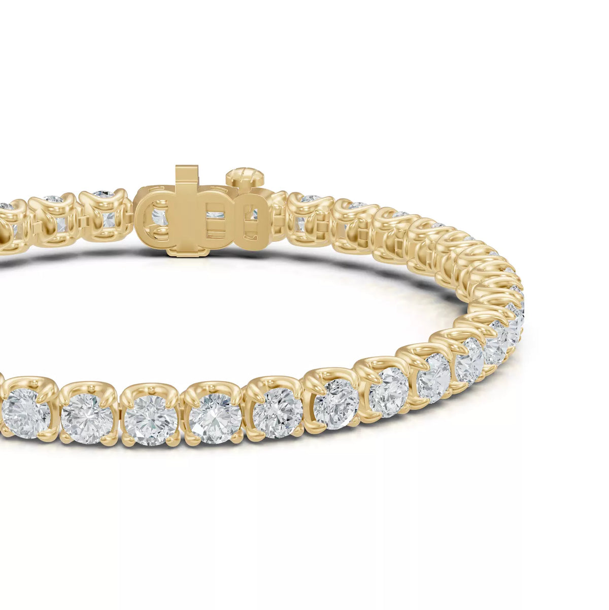 U-Prong Lab Diamond Tennis Bracelet