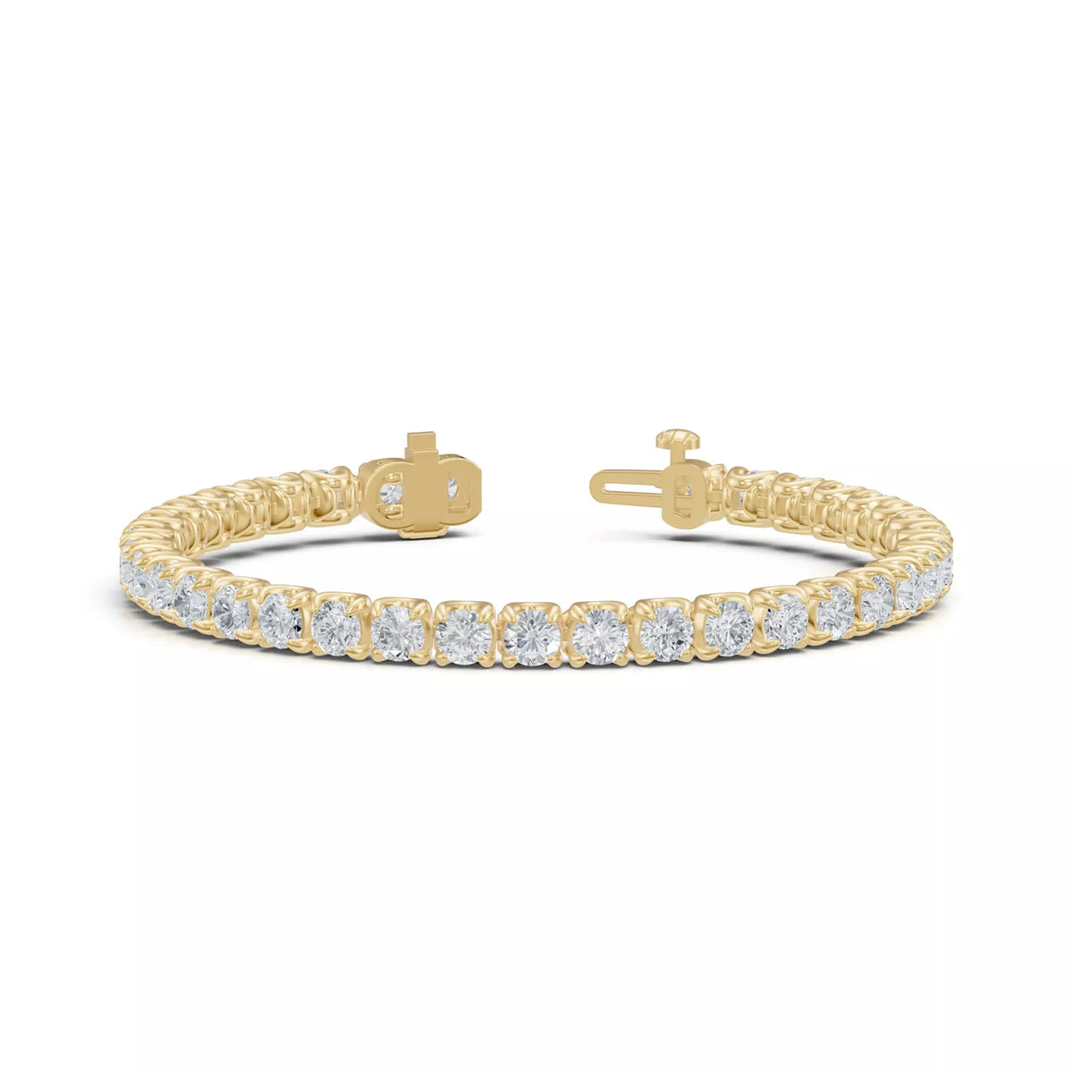 U-Prong Lab Diamond Tennis Bracelet