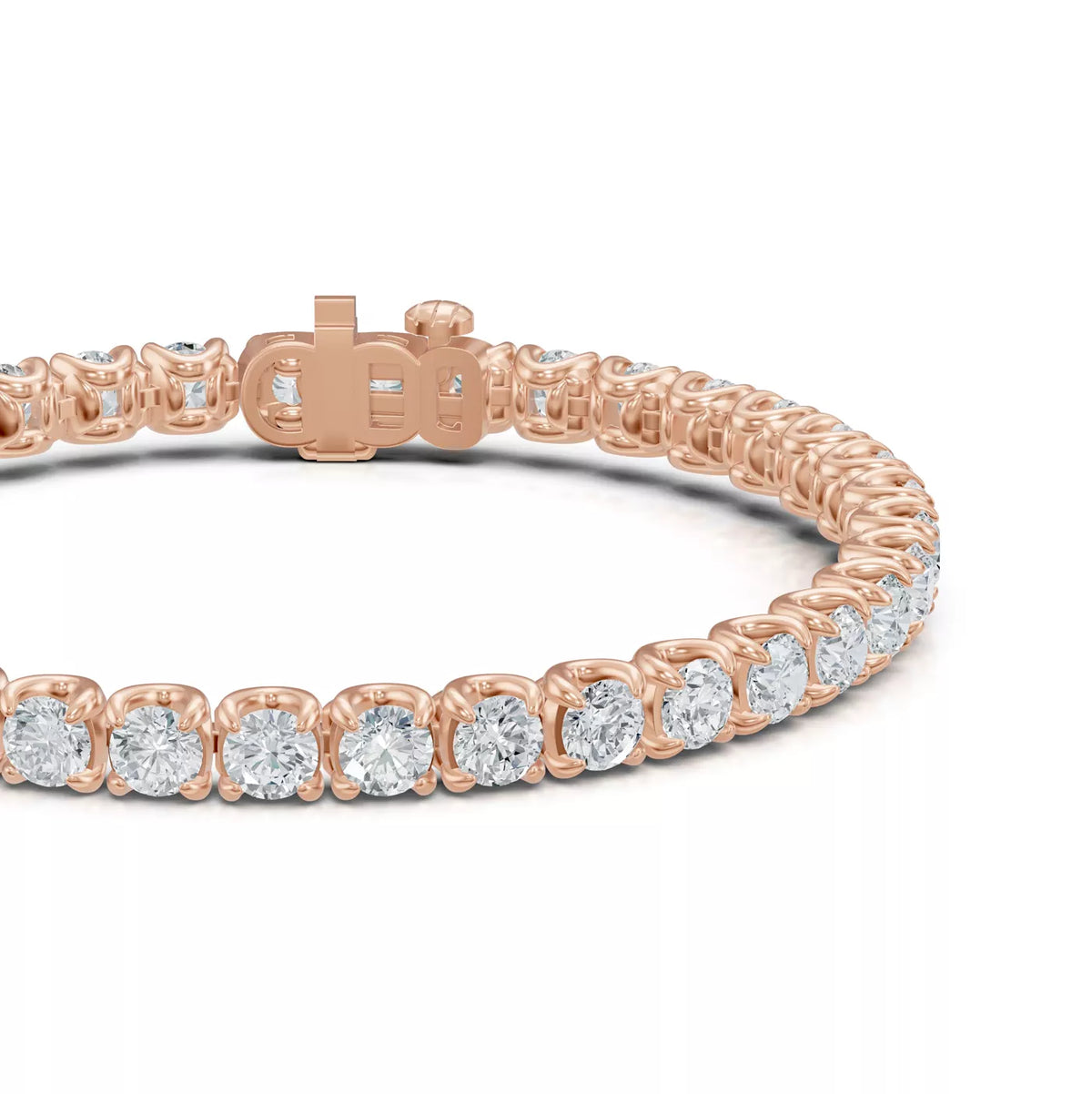 U-Prong Lab Diamond Tennis Bracelet