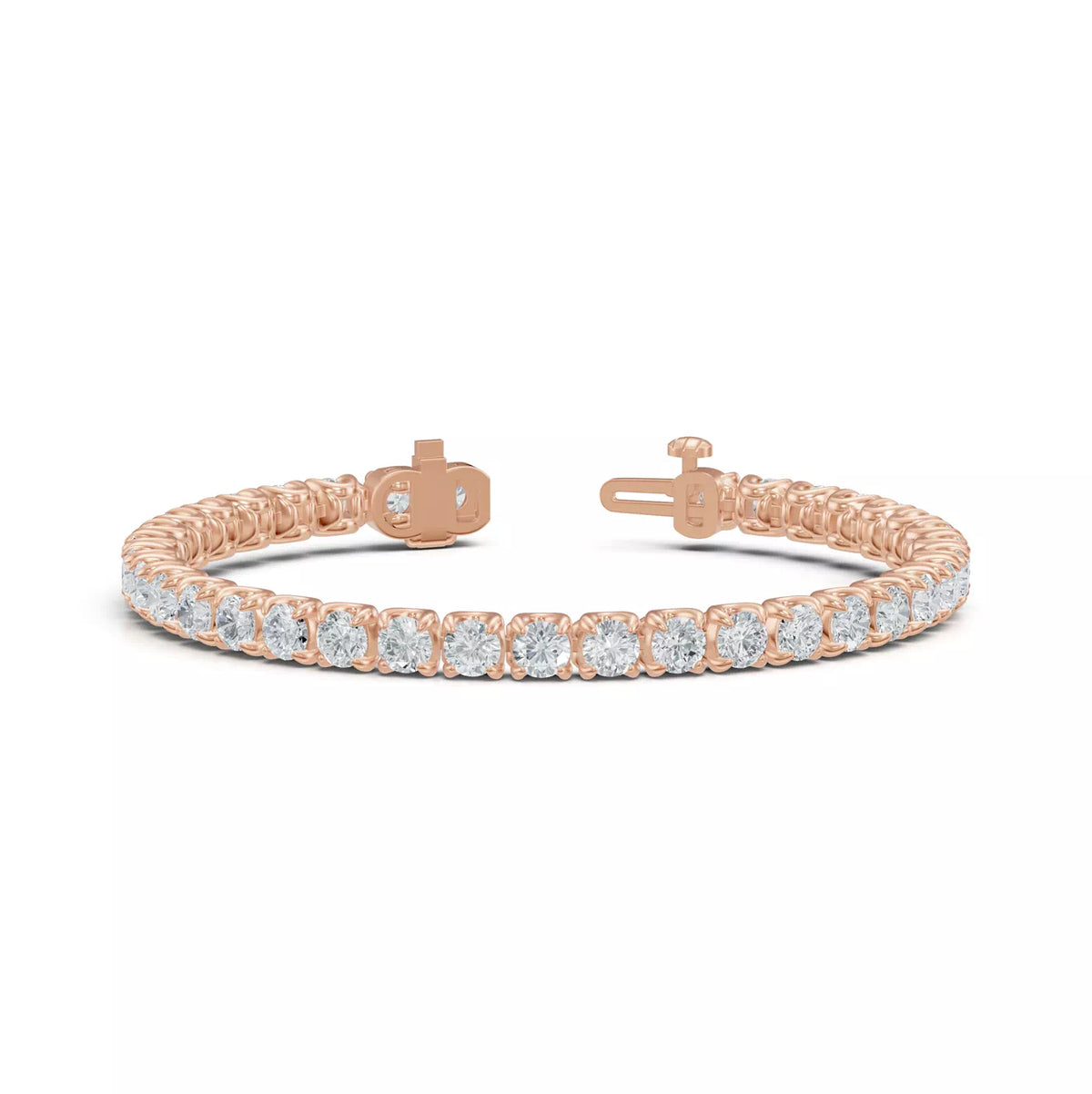 U-Prong Lab Diamond Tennis Bracelet