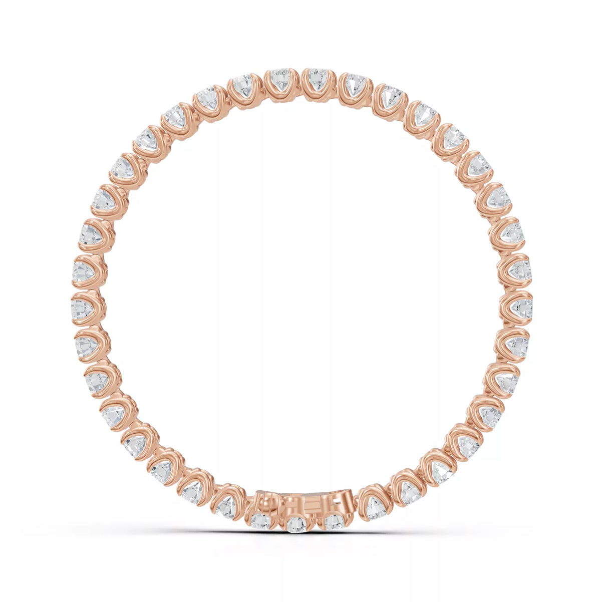 U-Prong Lab Diamond Tennis Bracelet