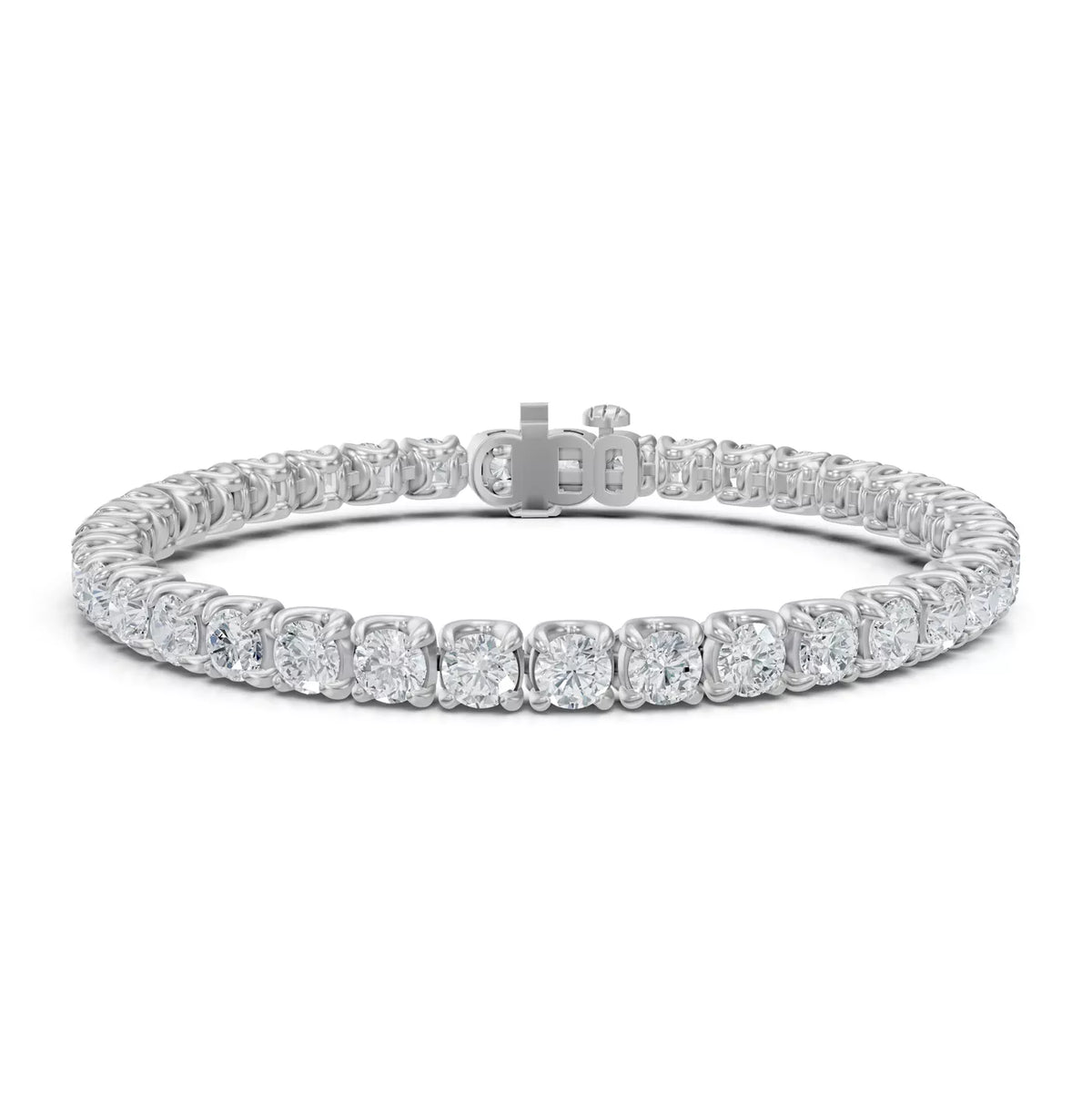U-Prong Lab Diamond Tennis Bracelet