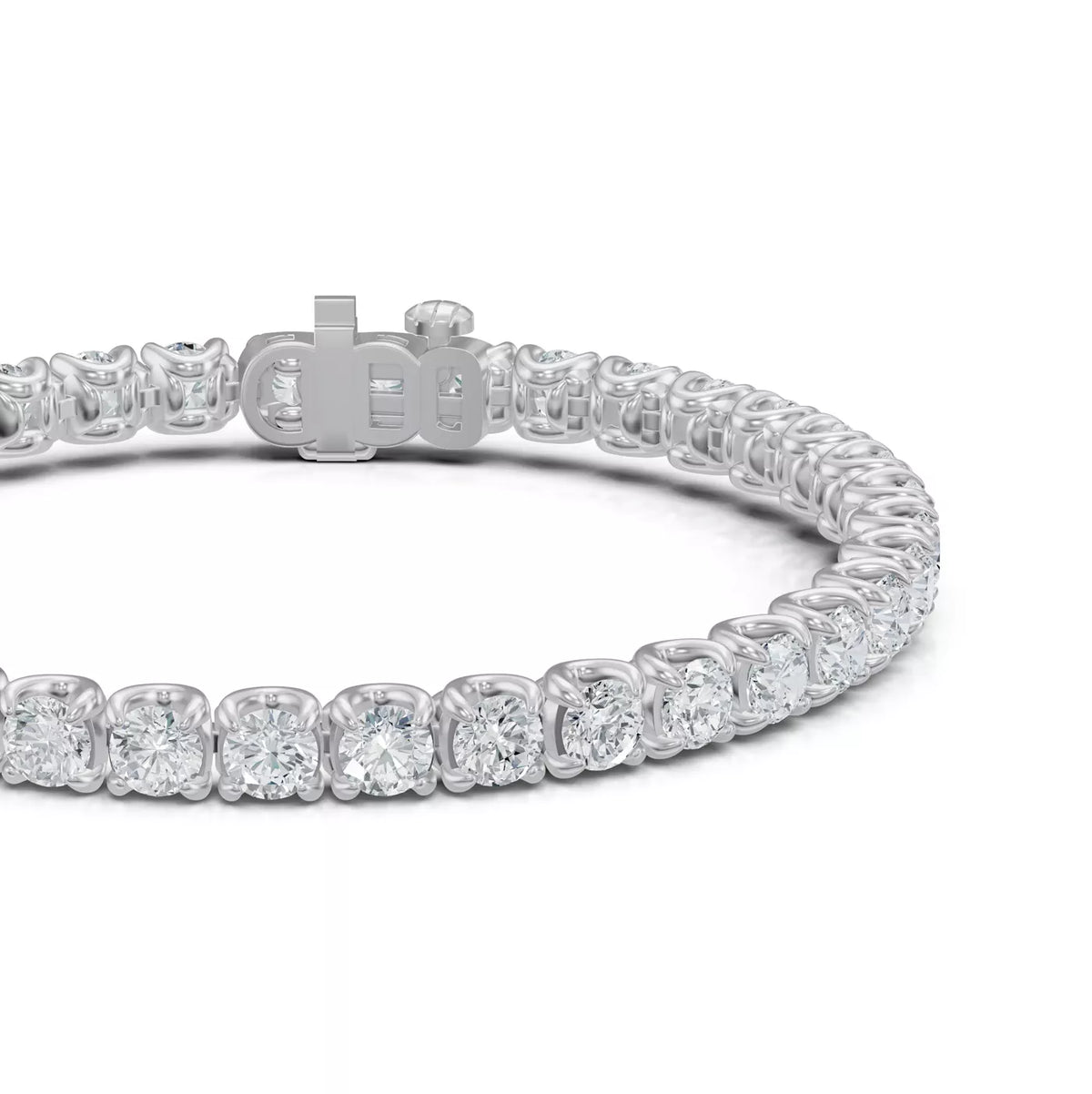 U-Prong Lab Diamond Tennis Bracelet