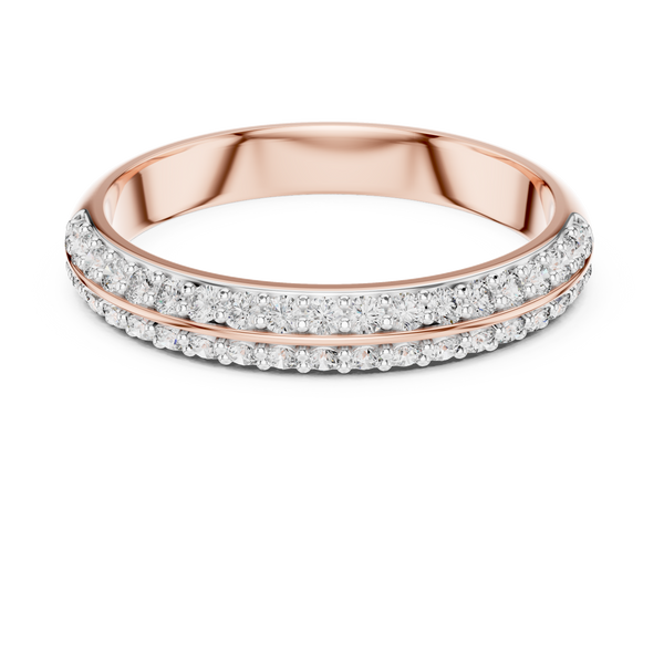 Pavé Half Eternity Band Ring