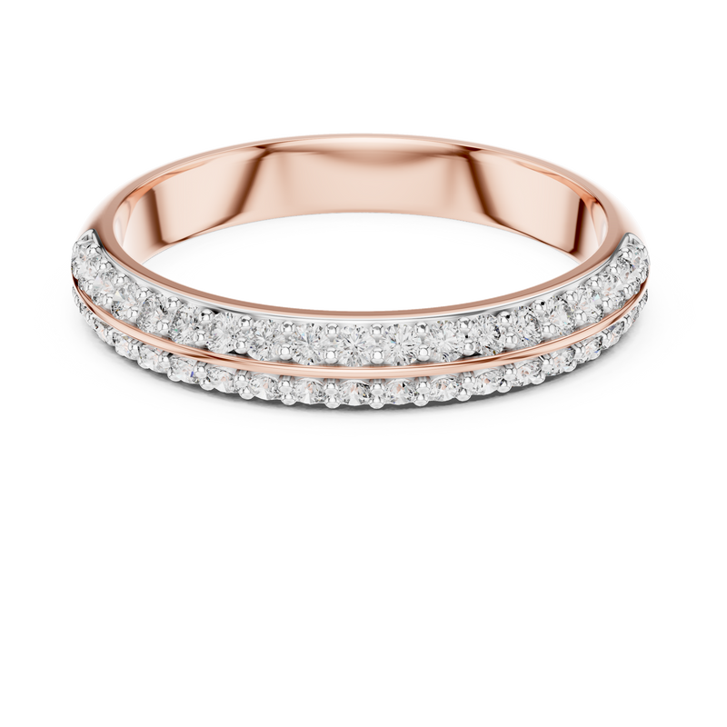 Pavé Half Eternity Band Ring