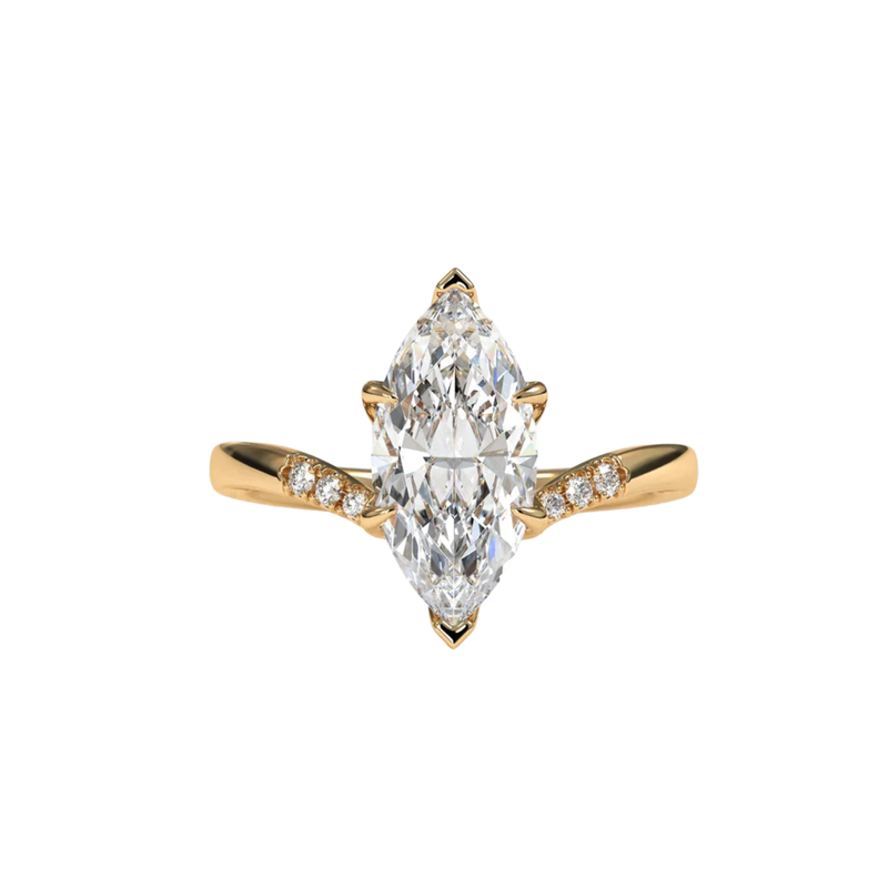 2ct Marquise Pavé Engagement Ring