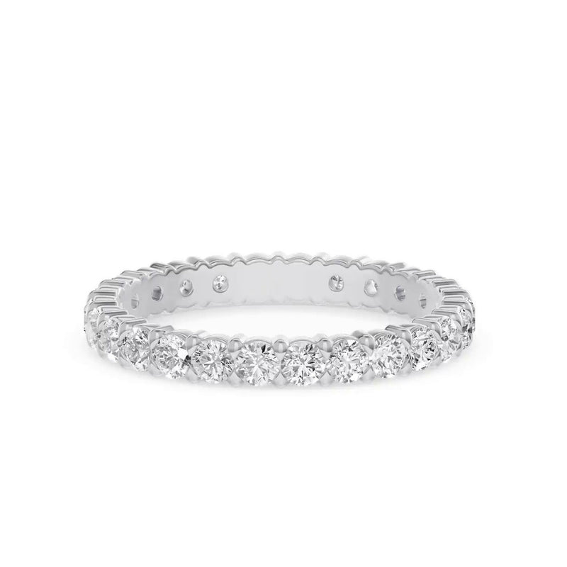 Sculpted Lab Diamond Eternity Ring