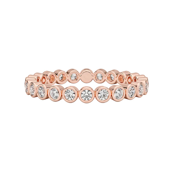 Bezel Round Eternity Lab Diamond Ring