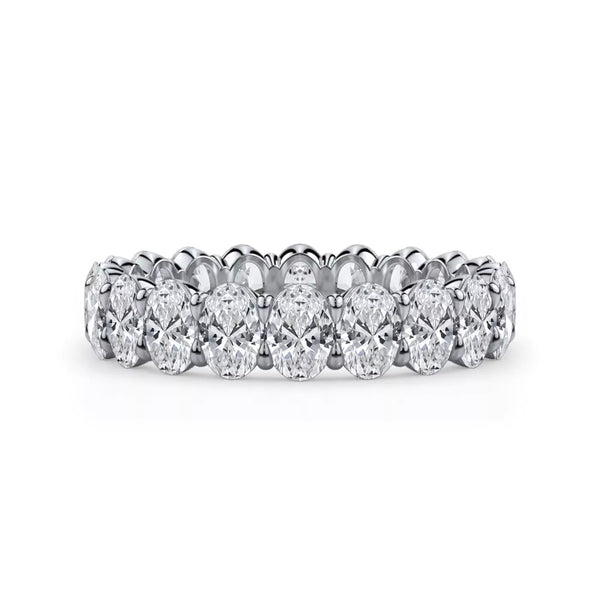 Oval Cut Lab Diamond Eternity Ring