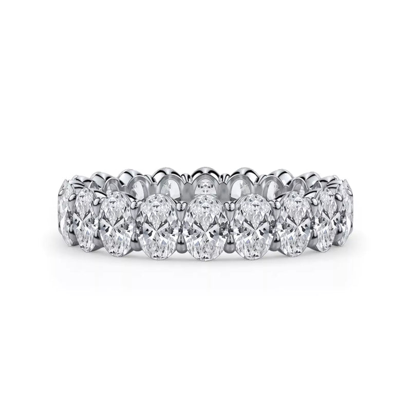 Oval Cut Lab Diamond Eternity Ring