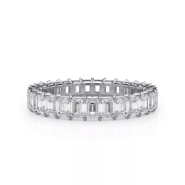 Emerald Cut Lab Diamond Eternity Ring
