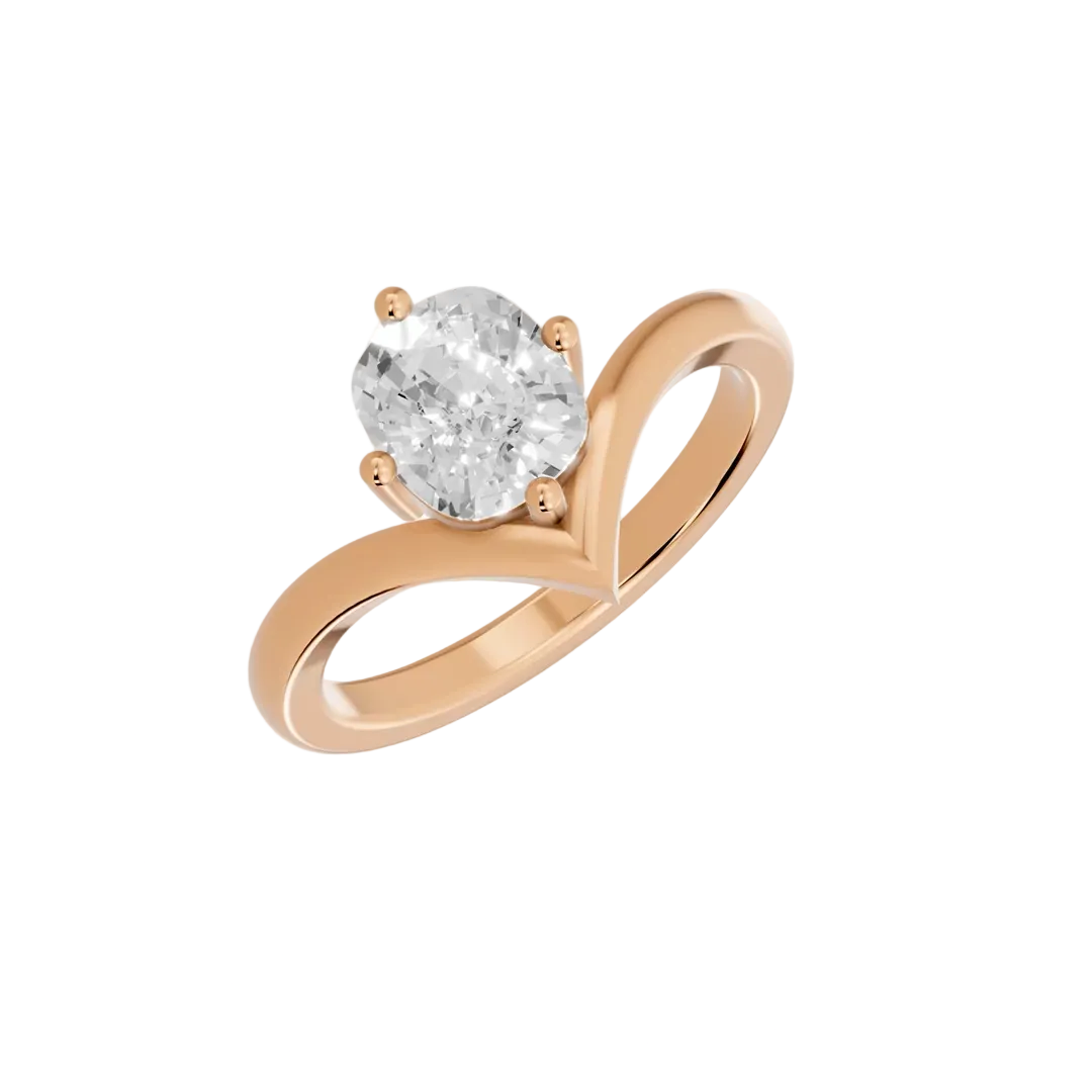 Cushion Cut Solitaire Engagement Ring – Lab Grown Diamond & Moissanite