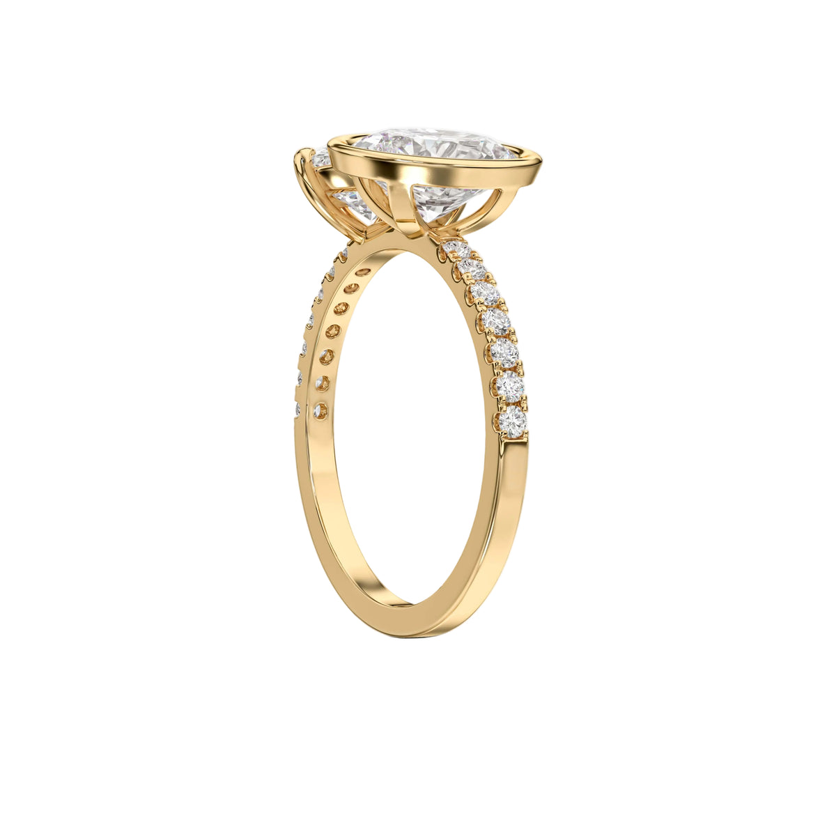 Classic Two Stone Bezel Toi et Moi Ring
