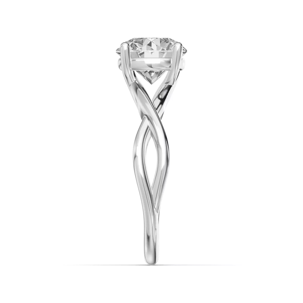 Bianca Twist Classic Round Cut Solitaire  Engagement Ring