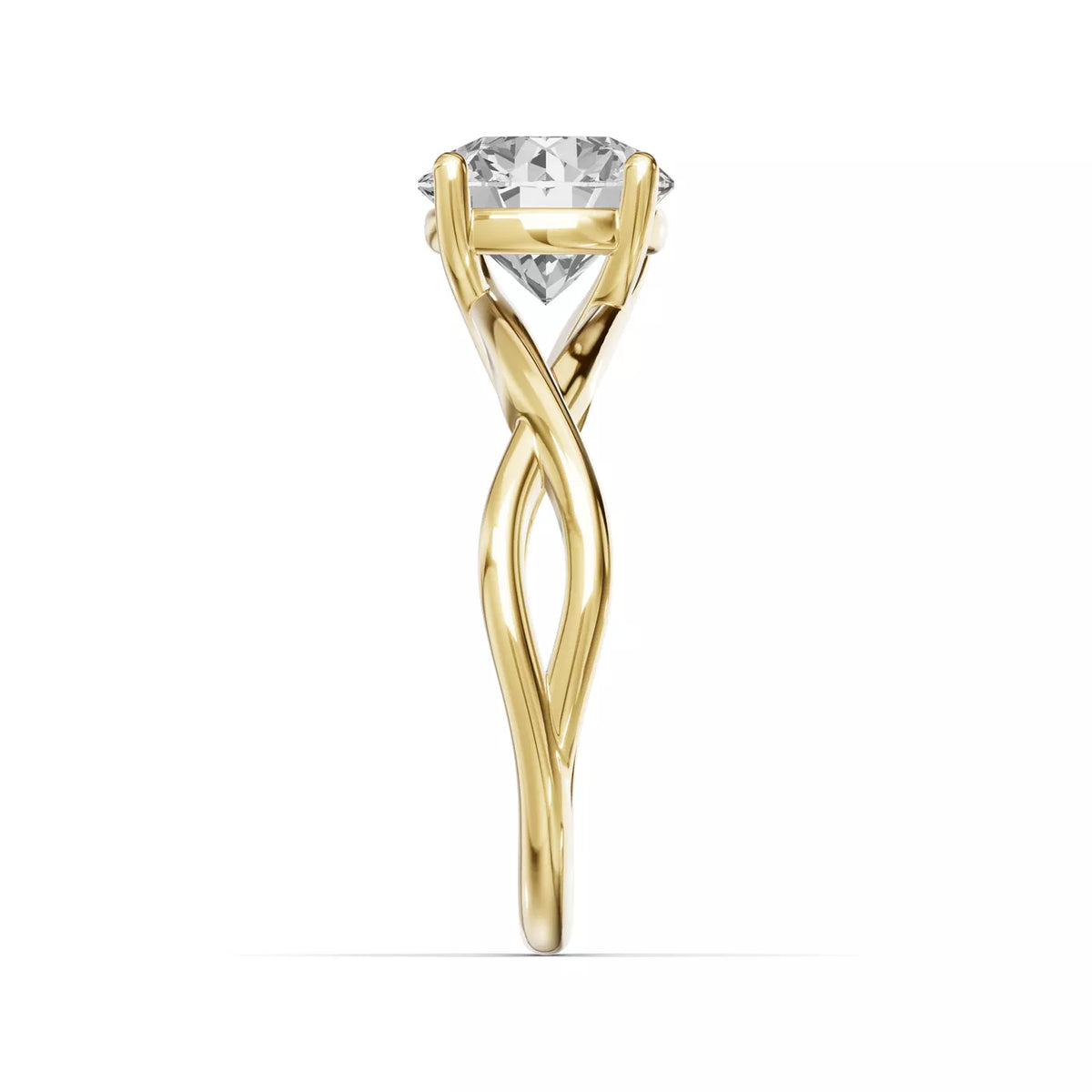Bianca Twist Classic Round Cut Solitaire  Engagement Ring